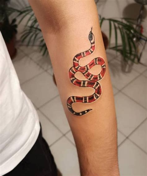 gucci snake bicep tattoo|Gucci snake tattoo inspo.